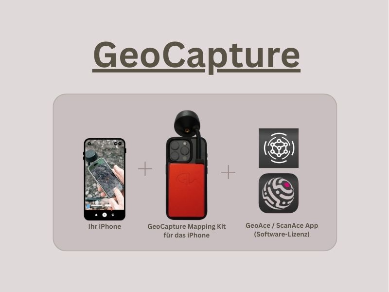 LiDAR Scanner | GPS Vermessungsgerät | 3D Scan App | Mapping Kit | Iphone